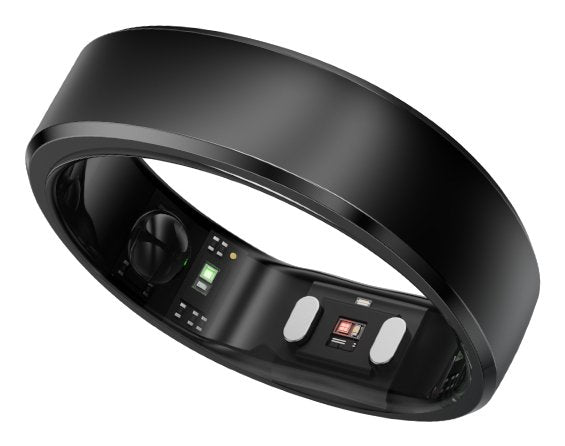Anillo Inteligente Ringconn Gen2 Para Mujeres Y Hombres - Portátil Para Seguimiento Del Sueño Y La Actividad Física - Frecuencia Cardíaca - Negro Mate Talla 10