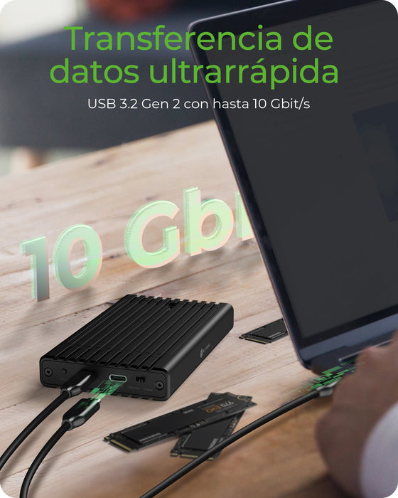 EAN 4250078173601 - ICY BOX IB-2817MCL-C31 Caja externa para unidad de estado sólido (SSD) Negro M.2 USB con suministro de co imagen 11
