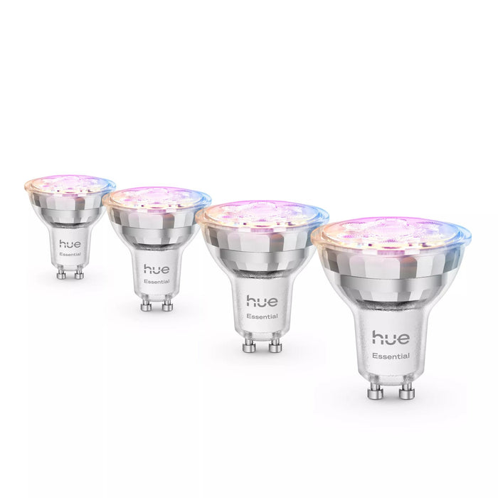 Philips Hue Essential Blanco & Color Smart Led Gu10 Pack De 4