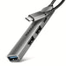 EAN 8595247909343 - Axagon HUB USB HUE-STC, 4x USB ALU STRIP hub, 1x USB-A 5Gbps, 2x USB-A & 1x USB-C 480Mbps, kabel USB-C 12 imagen 1