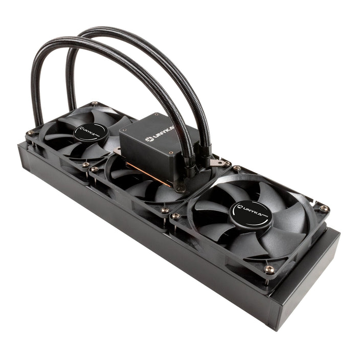 Refrigeracion Liquida Cpu Unykach Aquasphere Pro 360 Trx4  - 3 Ventiladores De 120mm Y 2000rpm - Diseã±Ada Para