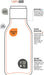 EAN 0842591028892 - Asobu Urban Uso diario, Senderismo, Deportes 460 ml Acero inoxidable Blanco imagen 3