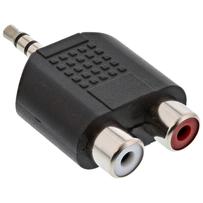 Adaptador De Audio Inline De 3,5 Mm Macho A 2x Rca Estéreo Hembra