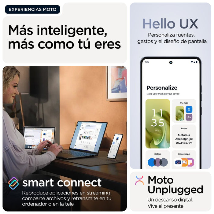 EAN 0840023297465 - Motorola moto g86 power 5G 16,9 cm (6.67") SIM doble Android 15 USB Tipo C 8 GB 512 GB 6720 mAh Azul imagen 27