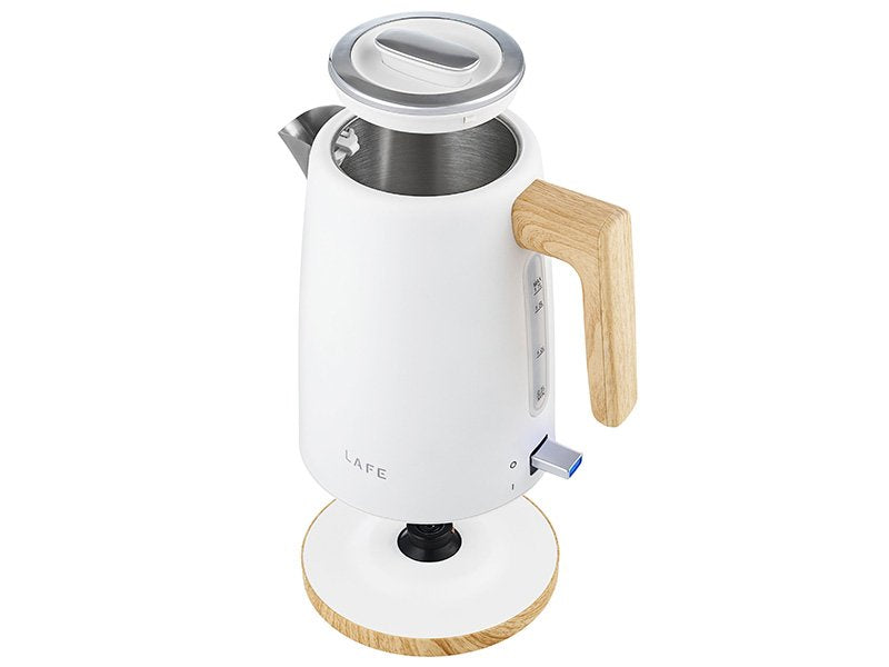 EAN 5907512874059 - Lafe LAFCZA47462 tetera eléctrica 1,7 L 2200 W Blanco, Madera imagen 4