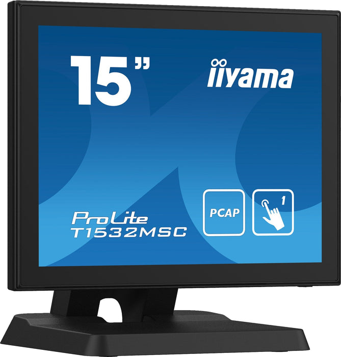Iiyama T1532msc-B5x 38,1cm 15pulgadas Lcd 4:3 Projective Capacitive 10-Points Touch Bezel Free Led