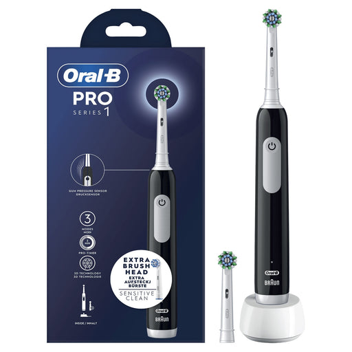 EAN 8006540771457 - Oral-B Pro Series 1 Adulto Cepillo de dientes oscilante Negro, Blanco imagen 1
