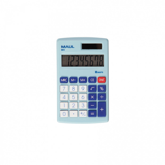 Calculadora De Bolsillo M8 Azul Claro