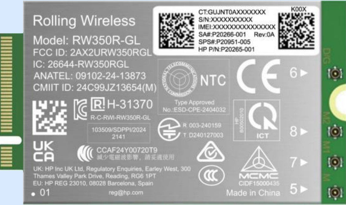 4g Lte-Advanced Pro Cat19  Wwan Internal