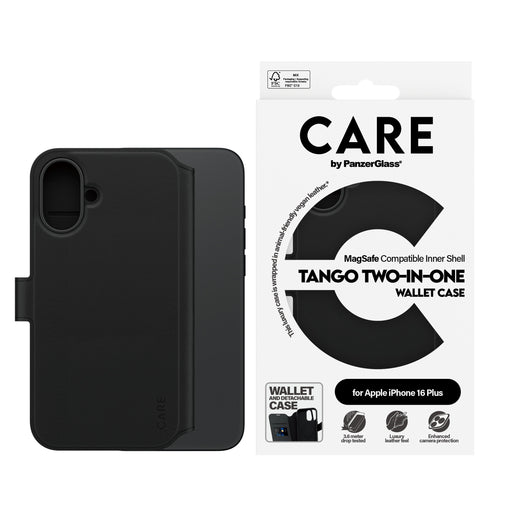 EAN 5715685003936 - PanzerGlass CARE™ by ® Tango 2-in-1 Wallet Case w. MagSafe iPhone 16 Plus funda para teléfono móvil Negro imagen 2