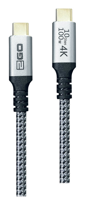 EAN 4010425975124 - 2GO 797512 cable USB USB 3.2 Gen 2 (3.1 Gen 2) 1,2 m USB C Negro, Plata imagen 1
