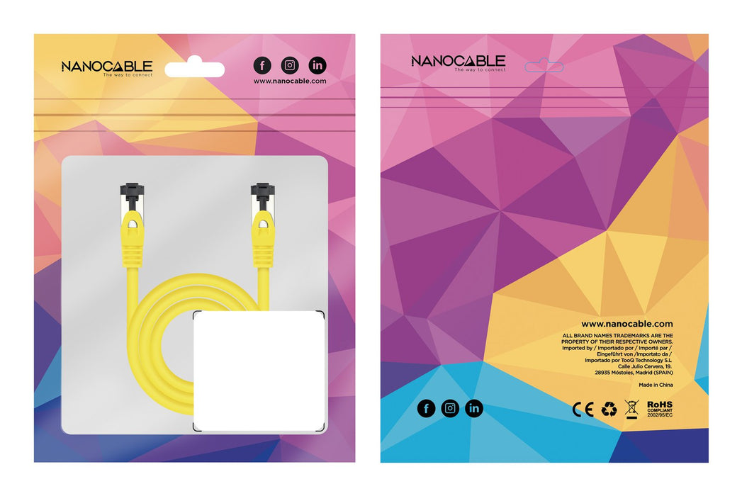 EAN 8433281015746 - Nanocable 10.20.2000-L25-Y cable de red 0,25 m Cat8.1 S/FTP (S-STP) imagen 5