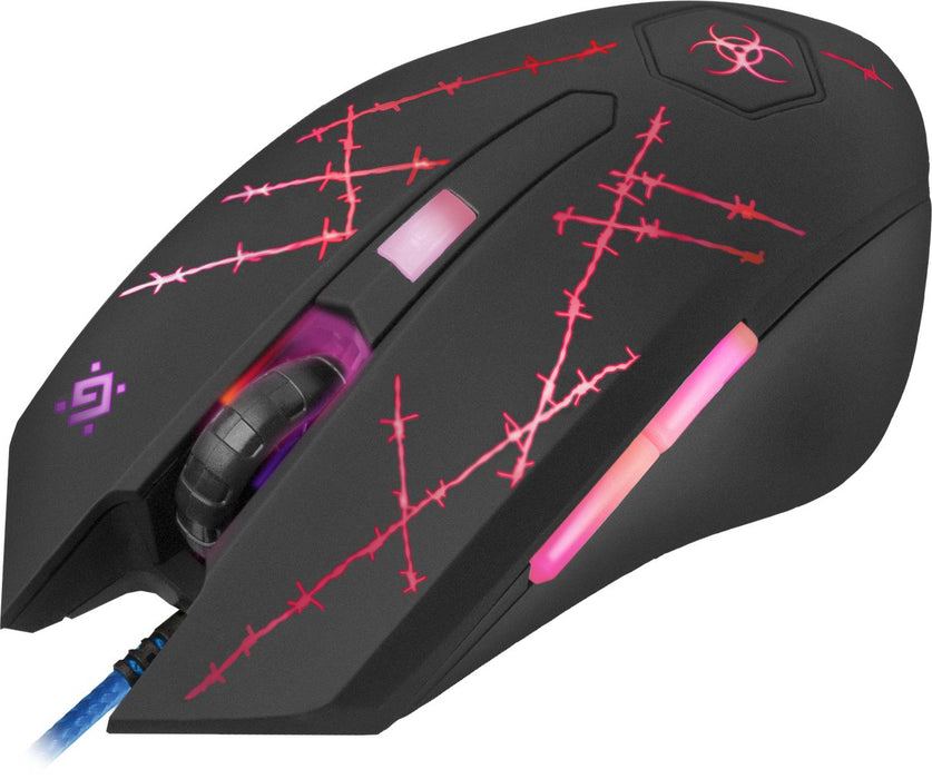 EAN 4714033520201 - Defender Forced GM-020L ratón Juego Ambidextro USB tipo A Óptico 3200 DPI imagen 6