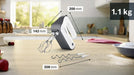 EAN 4242005297047 - Bosch MFQ49300 batidora Batidora de mano 850 W Negro, Acero inoxidable, Blanco imagen 4