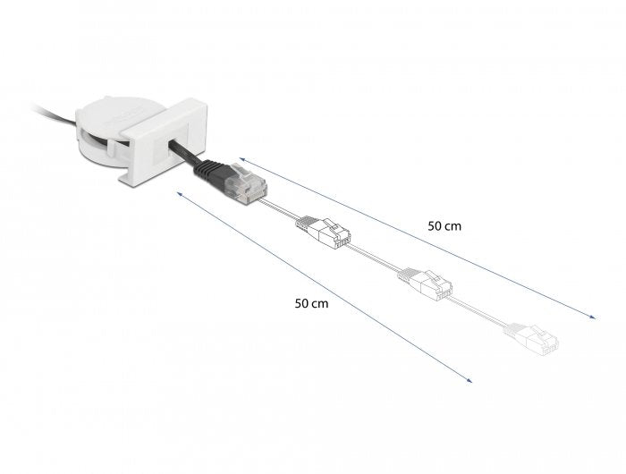 EAN 4043619813612 - DeLOCK 81361 cable de red Negro, Blanco 0,62 m Cat5e SF/UTP (S-FTP) imagen 3