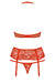 EAN 5901688216859 - Obsessive 838-SEG-3 L/XL conjunto de ropa interior y bodi Conjunto de lencería Rojo, Transparente Elastan imagen 2