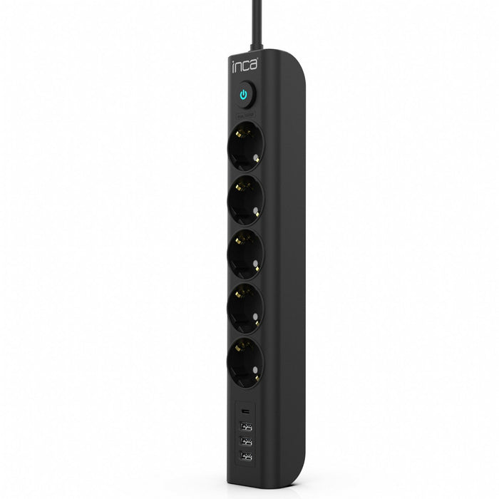 EAN 8681949014178 - Inca IPW-44TU limitador de tensión Negro 5 salidas AC 230 V 1,5 m imagen 5