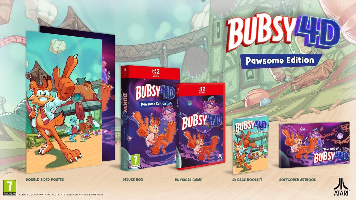 Juego Bubsy 4d Pawsome Edition - Switch 2 Switch 2
