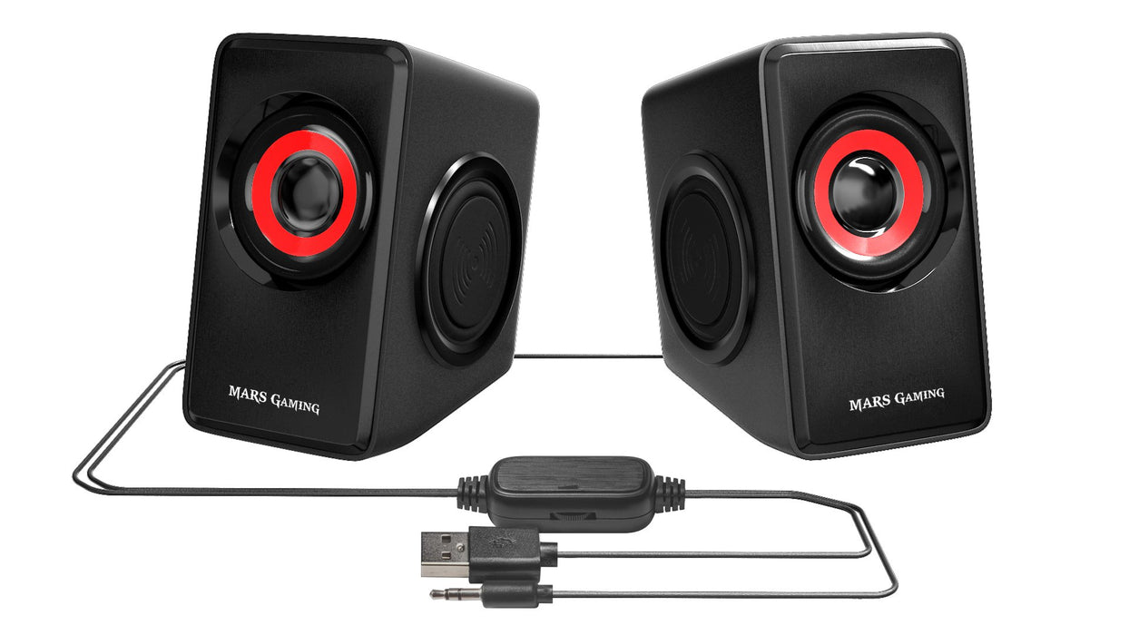 EAN 4713105963144 - Mars Gaming MS1 altavoz Negro, Rojo Alámbrico imagen 4