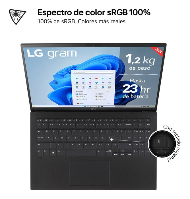 Portátil Lg Gram 15z90s-G.Aa55b Intel Core Ultra 5-125h 16gb 512gb Ssd 15.6' Win11