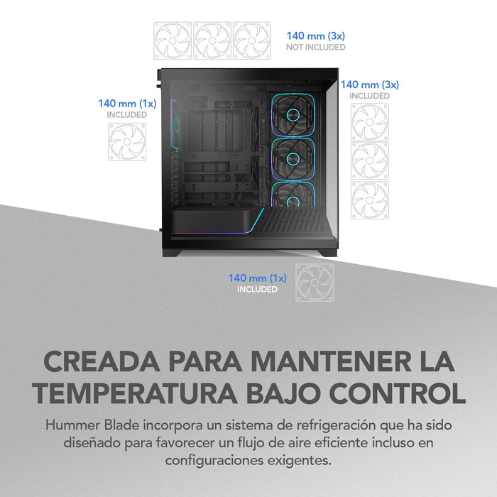 Caja Pc Gaming Semitorre Nox Hummer Blade