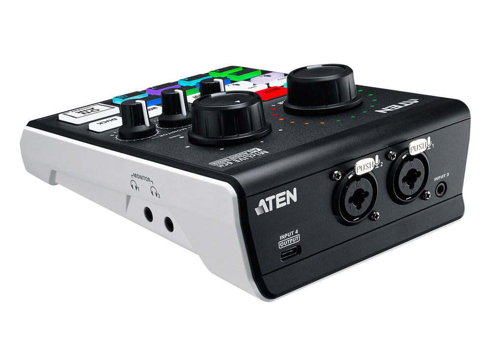 Aten Mezclador De Audio Para Pódcast Con Ia  Miclive De 6 Canales