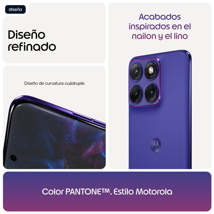 Motorola Edge 70 Fusion 17,2 Cm (6.78") Sim Doble Android 16.0 5g Usb Tipo C 12 Gb 256 Gb 7000 Mah Violeta