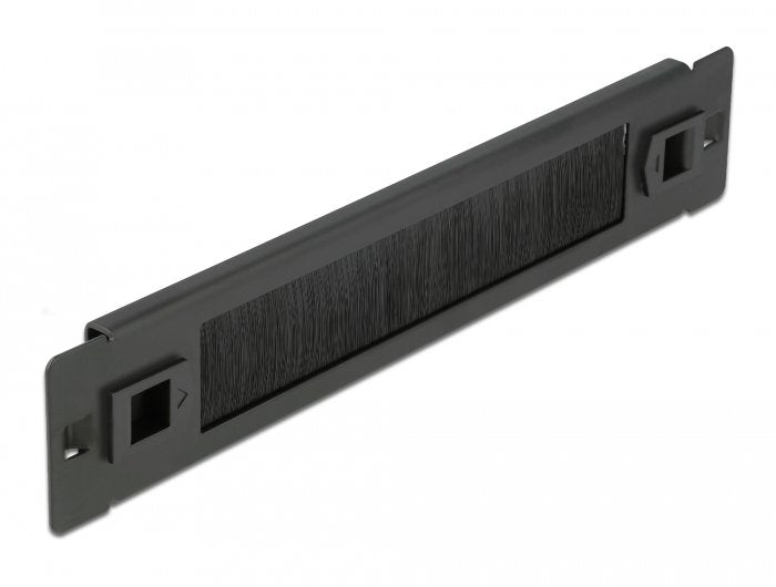 Delock Cepillo De Gestión De Cables Sin Herramienta 1u Negro De 10