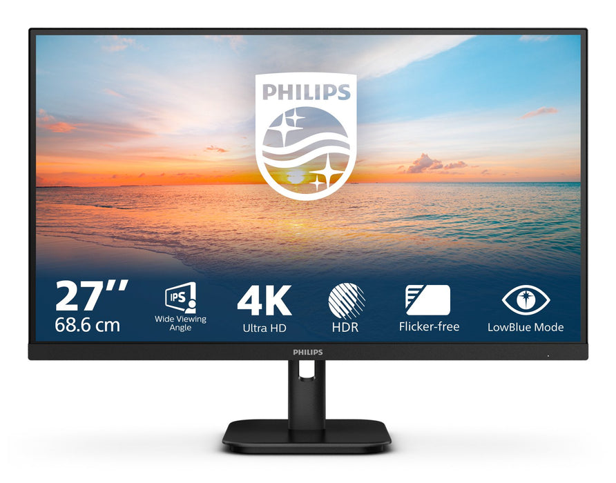 EAN 8712581805715 - Philips 27E1N1800A/00 pantalla para PC 68,6 cm (27") 3840 x 2160 Pixeles 4K Ultra HD LED Negro imagen 3