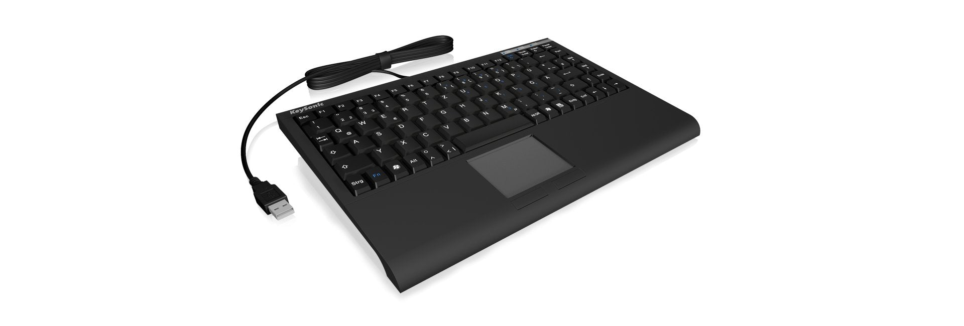 EAN 4250078143130 - KeySonic ACK-540U+ (US) teclado Oficina USB QWERTY Inglés de EE. UU. Negro imagen 2