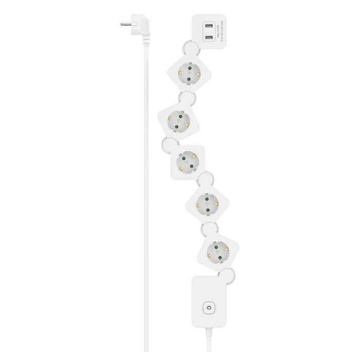 EAN 4047443497628 - Hama 00223190 base múltiple 1,4 m 5 salidas AC Interior Blanco imagen 1