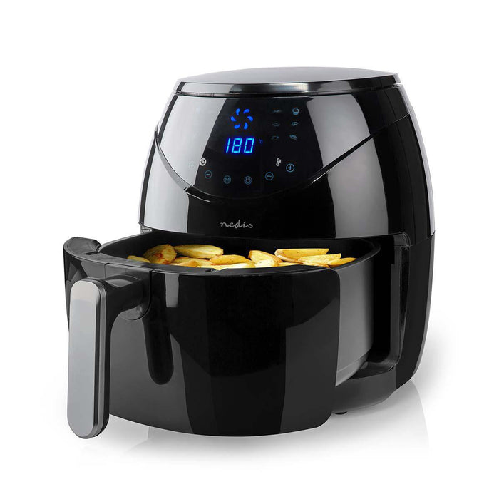 EAN 5412810334360 - Nedis KAAF250EBK freidora Sencillo 6,5 L Independiente 1800 W Freidora de aire caliente Negro imagen 13