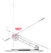 EAN 4894160054388 - UNITEK OT180SL01 soporte para ordenador portátil Aluminio 40,6 cm (16") imagen 5