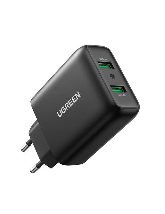 EAN 6957303812165 - Ugreen 10216 cargador de dispositivo móvil Universal Negro Corriente alterna Carga rápida Interior imagen 1