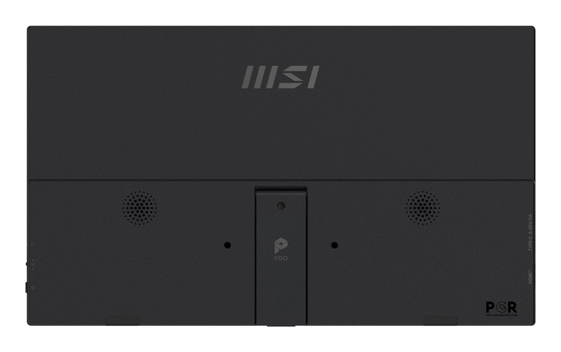 Msi Pro Mp165de E6, Monitor Led 39,6 Cm (15,6 Pulgadas), Negro, Fullhd, Ips, Hdmi, Usb-C, Altavoces 9s6-3pe50m-002