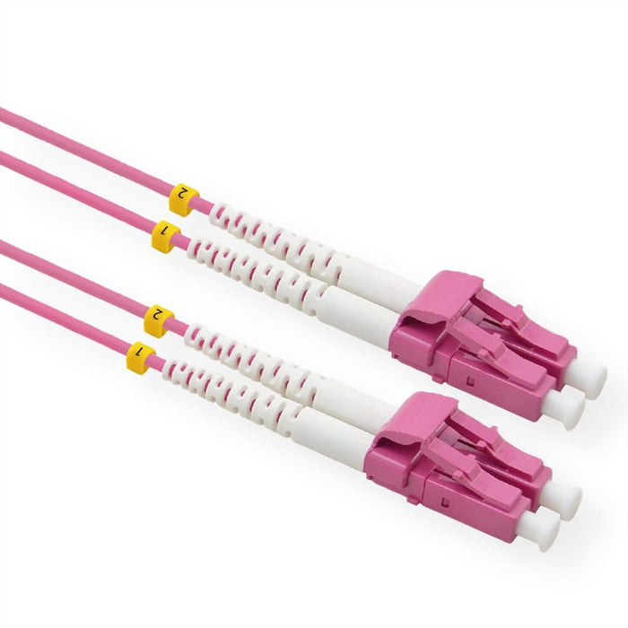 Value Lwl-Cable 50 125m Om4, Lc Lc, Low-Loss-Stecker, Violett, 20 M