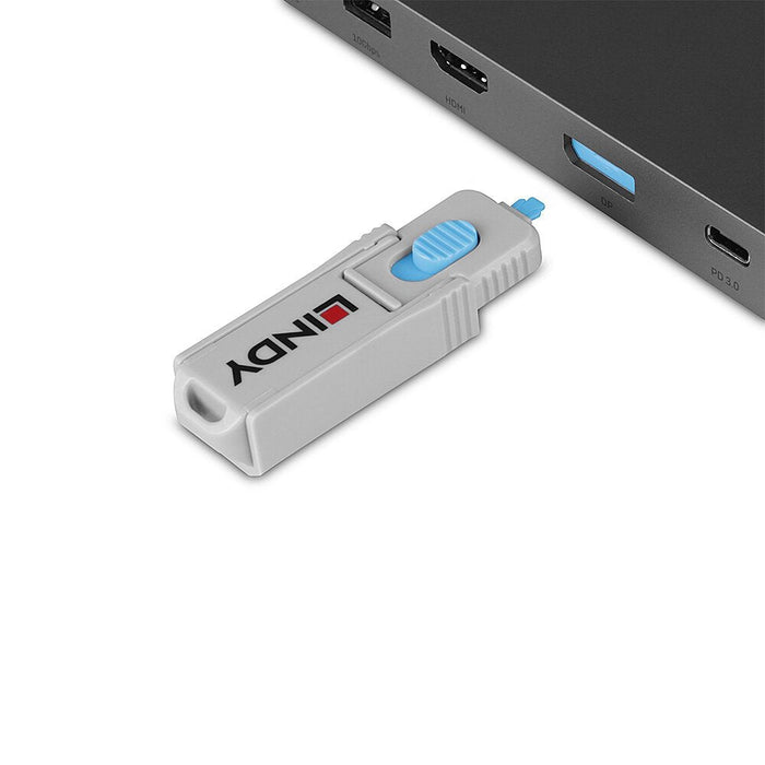 Displayport Port Locks  Blue  4x + 1 Key