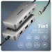 EAN 8595247909305 - Axagon HUB USB HMC-CUB83X2, USB 10Gbps hub, 2x USB-A, USB-C, HDMI & DP 4k/144Hz, RJ-45 GLAN, PD 100W, kab imagen 2