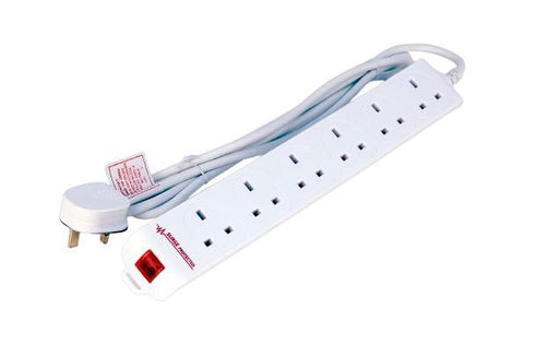 EAN 5715063413845 - Microconnect MC-UKSURGESTRIP6-5M base múltiple 6 salidas AC Interior Blanco imagen 1