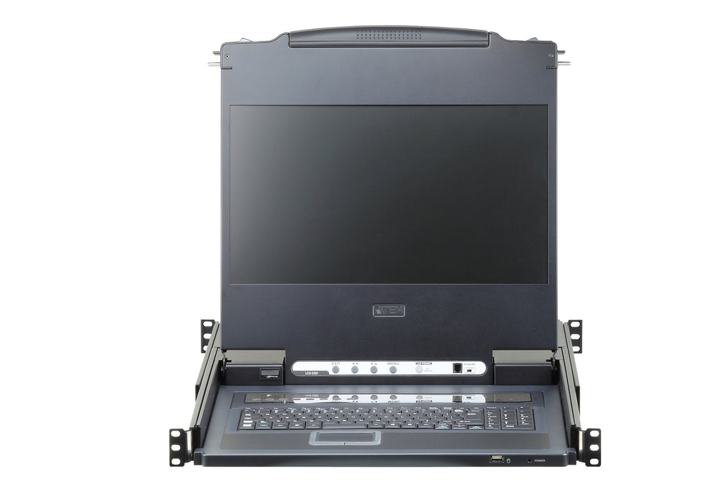 EAN 4710469345951 - ATEN CL6708MW consola de rack 43,9 cm (17.3") 1920 x 1080 Pixeles Metal, Plástico Negro 1U imagen 2