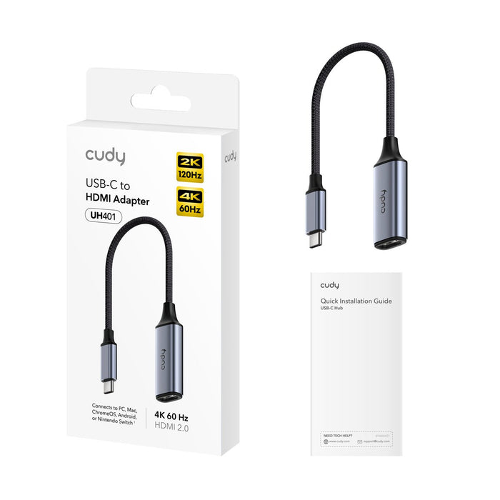 EAN 6971690794477 - Cudy UH401 Adaptador gráfico USB Gris, Plata imagen 2