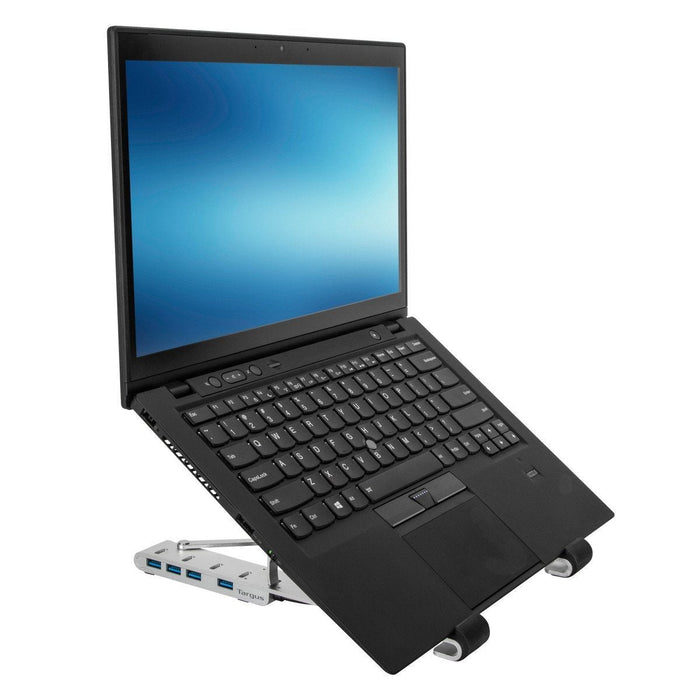 Soporte Para Portatil Targus Con Hub Integrado 4x Usb- A Plata