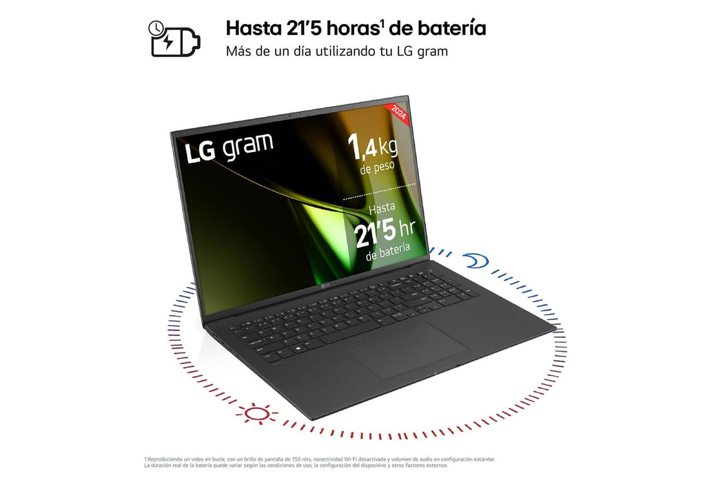 EAN 8806096284568 - LG 17Z90S Intel Core Ultra 7 155H Portátil 43,2 cm (17") WQXGA 16 GB LPDDR5-SDRAM 1 TB SSD Wi-Fi 6E (802. imagen 5