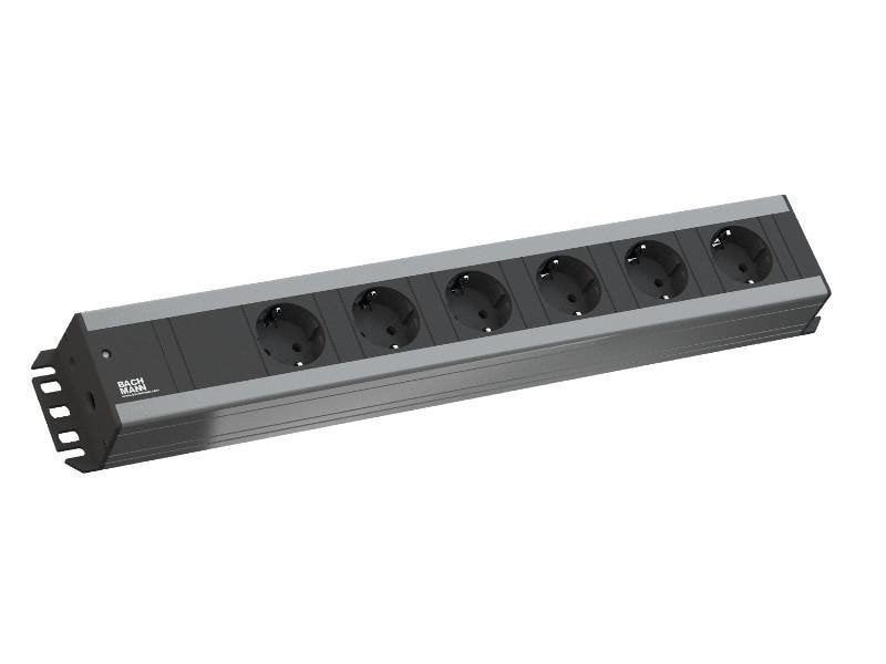 EAN 4016514017232 - Bachmann 300.000 base múltiple 2 m 6 salidas AC Interior Negro, Gris imagen 2