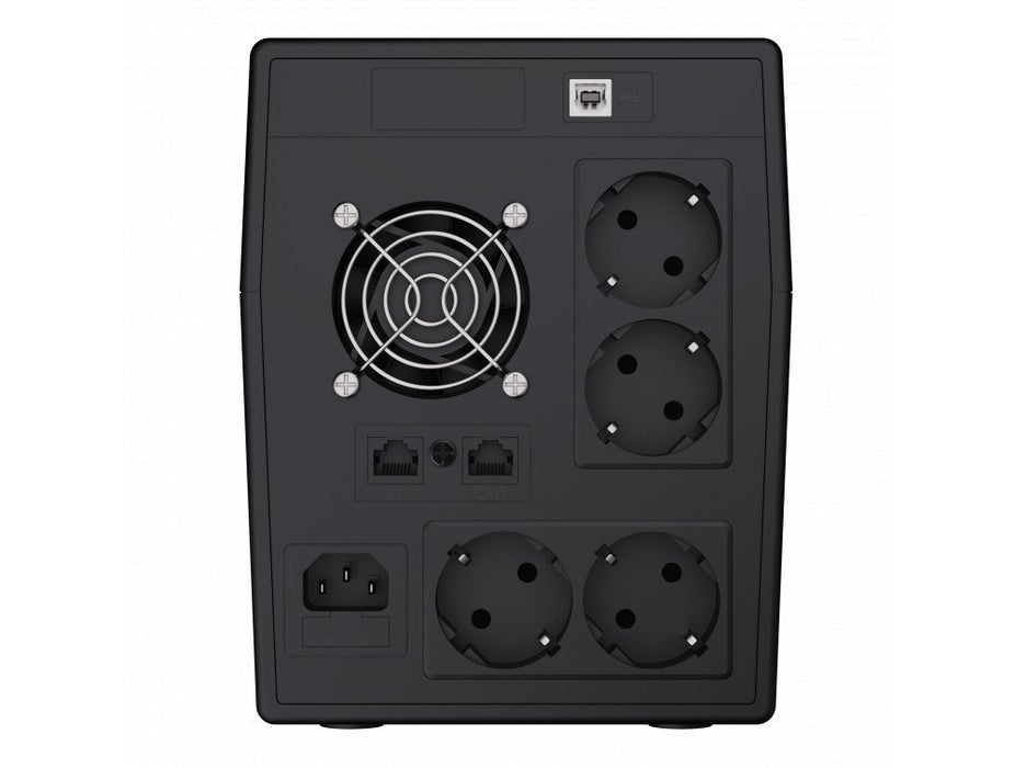 EAN 5902701419653 - Green Cell UPS05 sistema de alimentación ininterrumpida (UPS) Línea interactiva 2 kVA 1200 W 5 salidas AC imagen 2