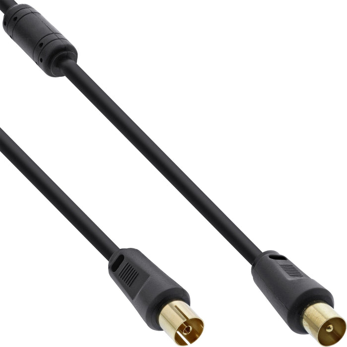 Cable De Antena Inline 2x Blindado >85db Negro 3m