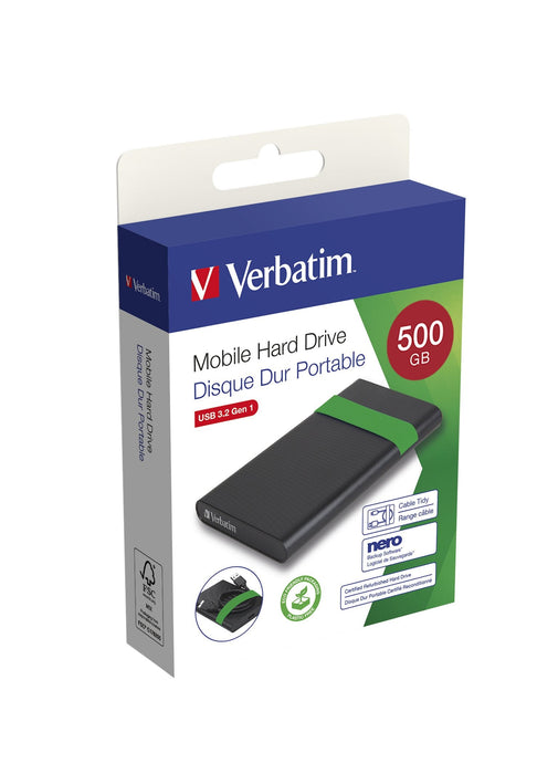 Disco Duro Externo Verbatim Certificado Et Reconditionné À Neuf - 500go (Negro)