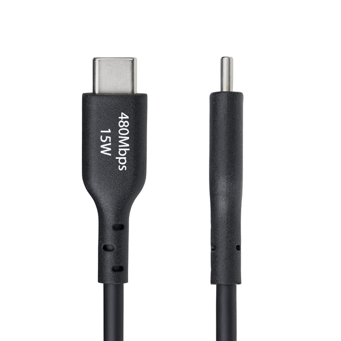 EAN 0065030922456 - StarTech.com USB2AC15CMBK cable USB USB 2.0 0,15 m USB A USB C Negro imagen 3