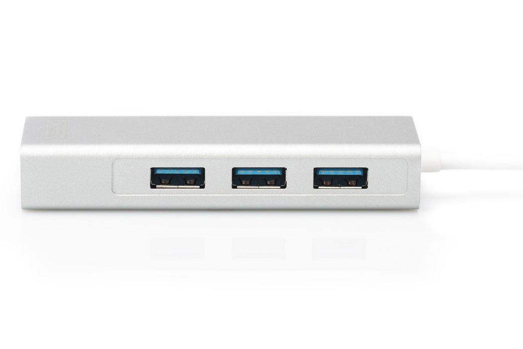 EAN 4016032430100 - Digitus DA-70255 base para portátil y replicador de puertos USB 3.2 Gen 1 (3.1 Gen 1) Type-C Gris, Blanco imagen 2