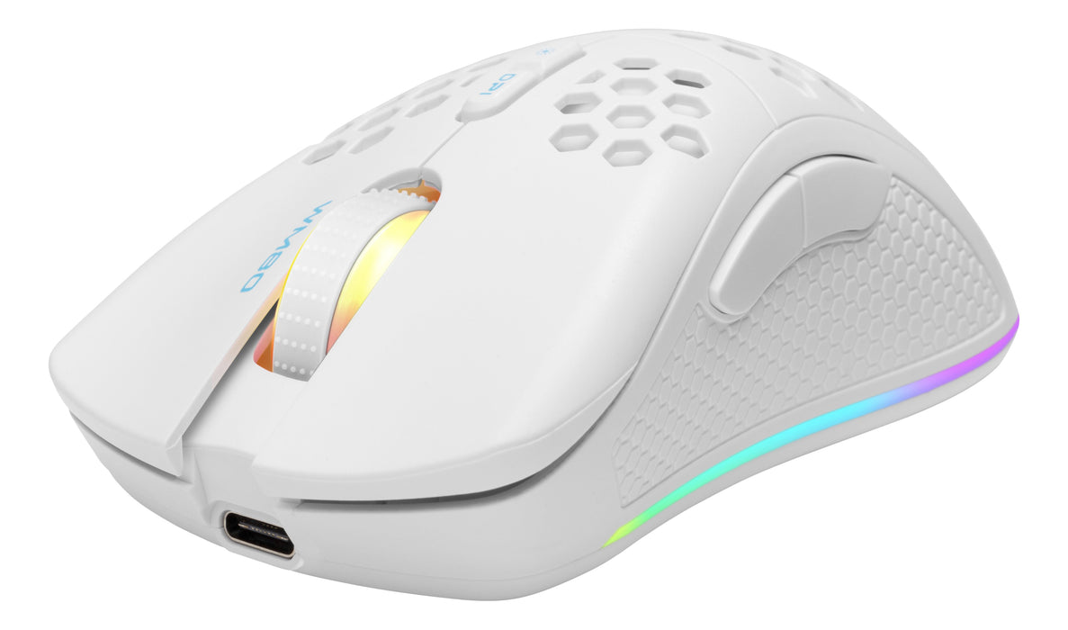 EAN 7333048050618 - Deltaco Gaming GAM-120-W ratón Juego mano derecha RF Wireless + Bluetooth + USB Type-A Óptico 4800 DPI imagen 1